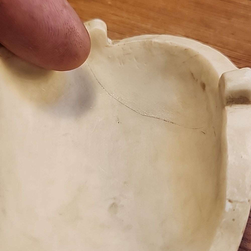 Vintage Skull Ashtray Trinket Removeable Cranium Figural Hidden Secret Sneaky - Picture 7 of 9